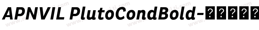 APNVIL PlutoCondBold字体转换